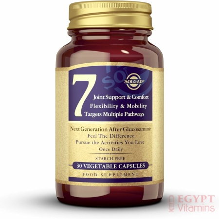 Solgar No. 7 - Joint Support and Comfort - 30 Vegetarian Capsules - Increased Mobility & Flexibility - Gluten-Free, Dairy-Free, Non-GMO - 30 Servings