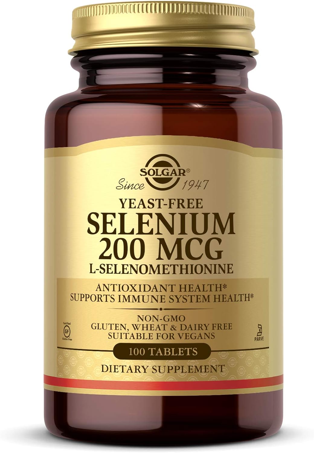 Solgar Selenium 200 mcg, Supports Antioxidant & Immune System Health - 100 Tabletsسولجار السيلينيوم النباتى 200 ميكروجرام ، لصحة الجهاز المناعى ولصحة الجلد ، 100 حباية