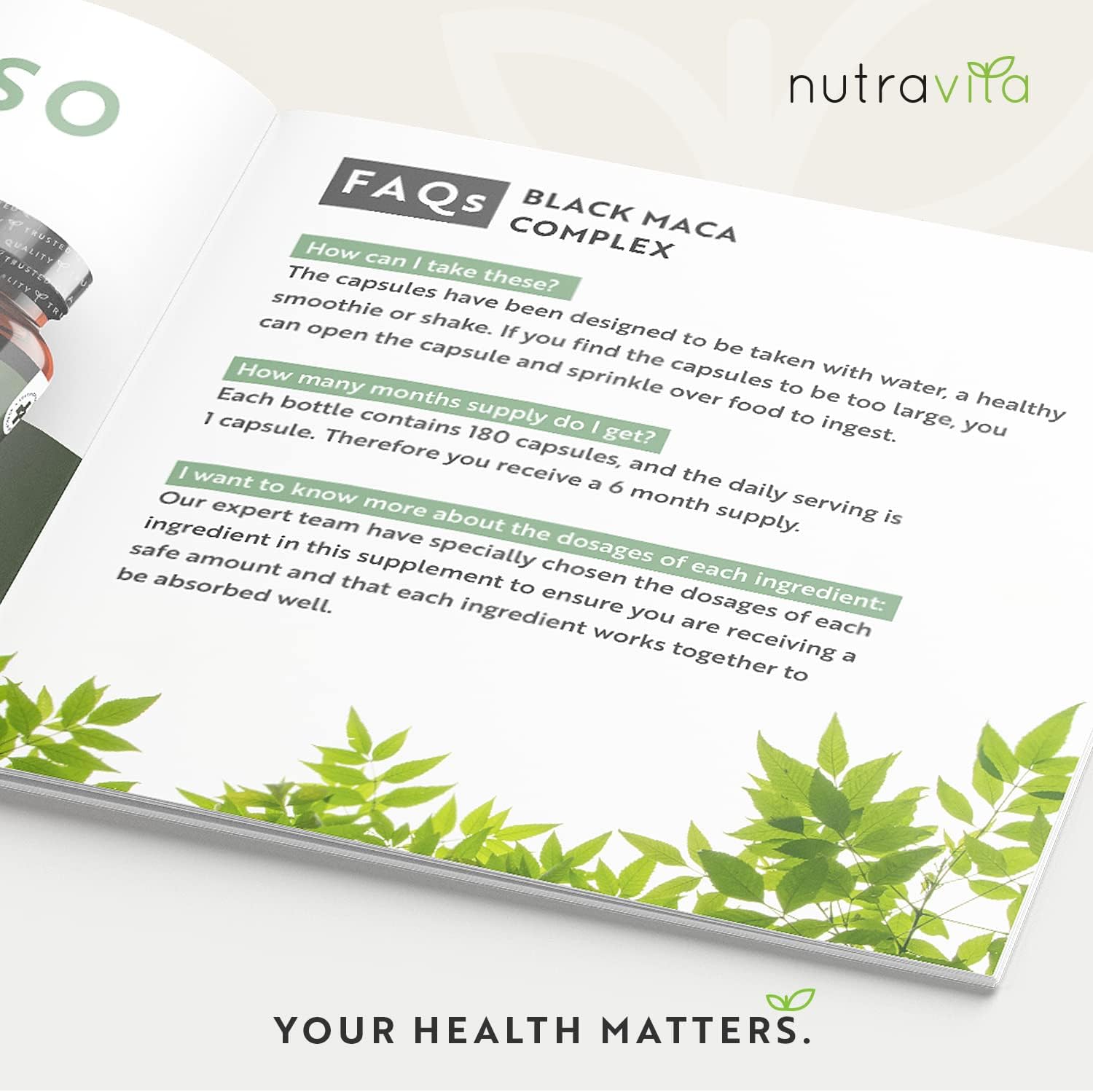 Nutravita Maca Root 5000mg – 180 Vegan Capsules - Image 4