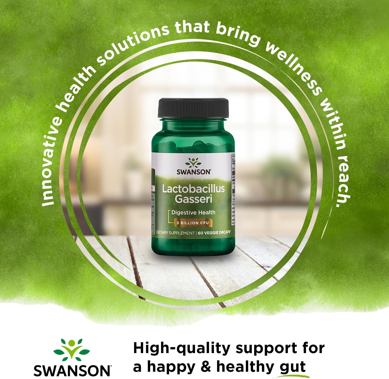 Swanson Lactobacillus Gasseri - Probiotic for Digestive Health with 3 Billion CFU - Design-Release Satiety & Fat Metabolism Support - 60 Veggie Capsules - Image 5