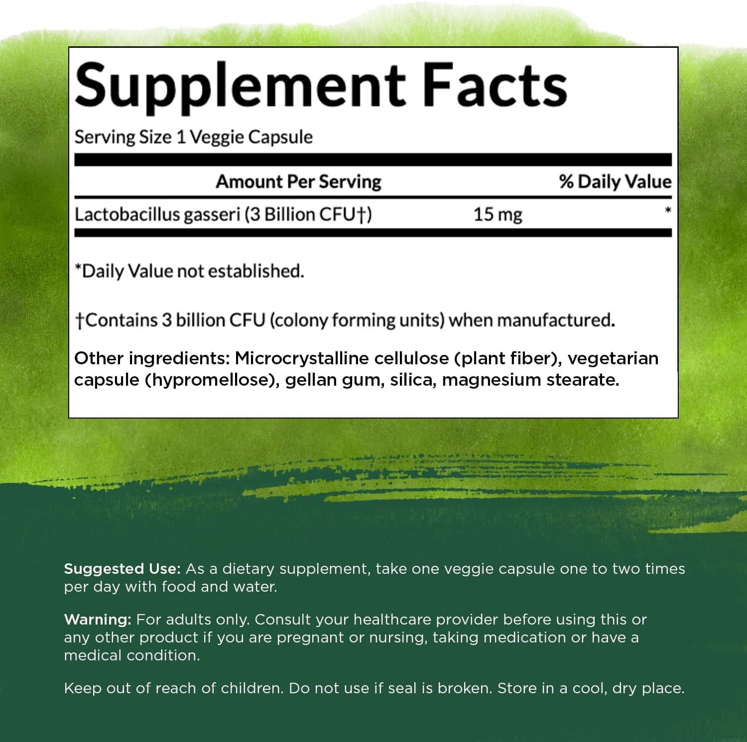 Swanson Lactobacillus Gasseri - Probiotic for Digestive Health with 3 Billion CFU - Design-Release Satiety & Fat Metabolism Support - 60 Veggie Capsules - Image 2