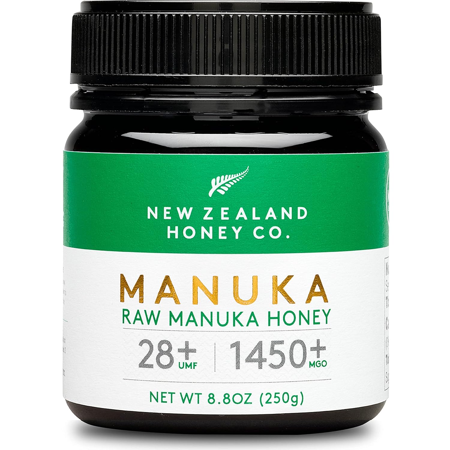 New Zealand Honey Co. Raw Manuka Honey UMF 28+ | MGO 1450+, UMF Certified / 8.8oz