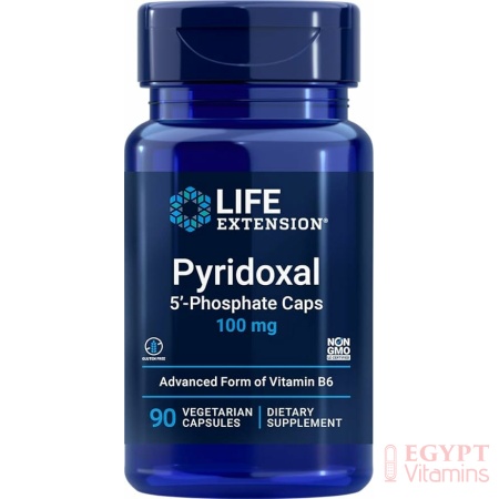 Life Extension Pyridoxal 5-Phosphate Caps 100 mg P5P, 90 Veg Capsules - Advanced Vitamin B6 Supplement