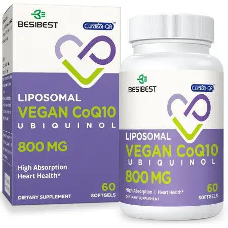 Liposomal Ubiquinol CoQ10 800 mg - 60 Vegan Softgels