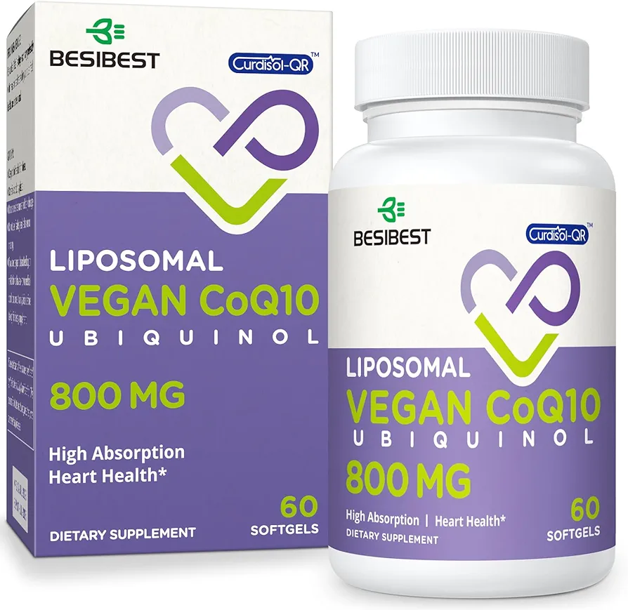 Liposomal Ubiquinol CoQ10 800 mg - 60 Vegan Softgels
