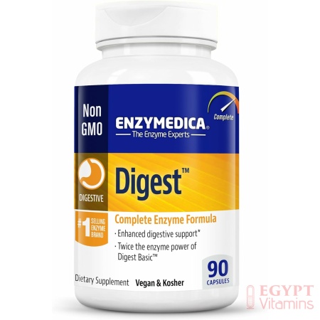 Enzymedica Digest, Complete Enzyme Formula for Everyone’s Digestive Health, with Full Range of Enzymes for Everyday Diets, 90 Capsules