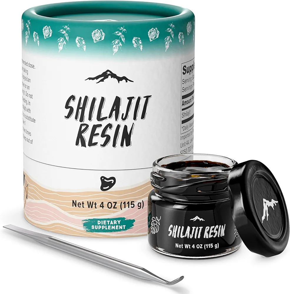 Pure Himalayan Shilajit Resin - for Men & Women - with Trace Minerals & Fulvic Acid - Supports Energy, Metabolism & Immunity (115 Grams)