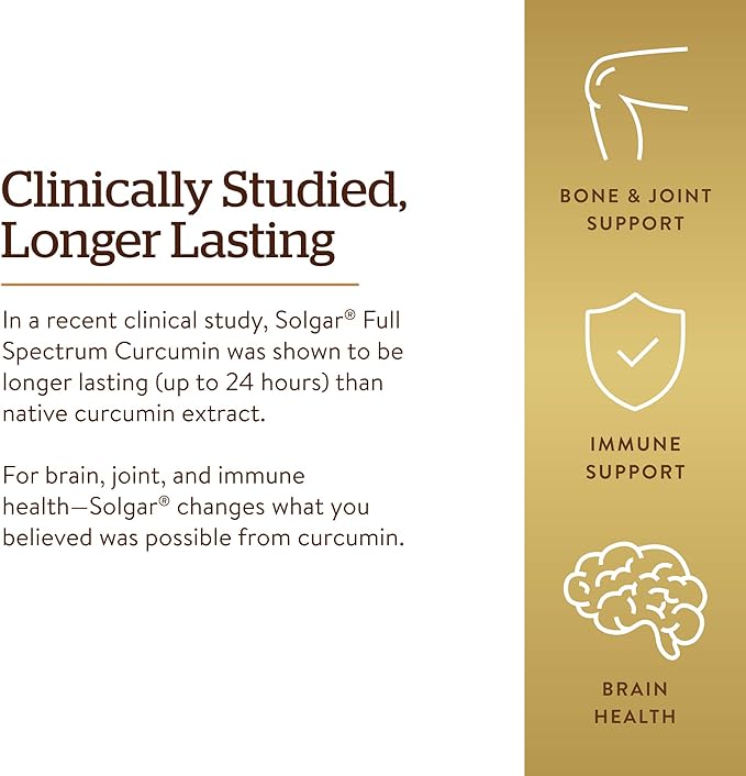 Solgar, Full Spectrum Curcumin, Benefits