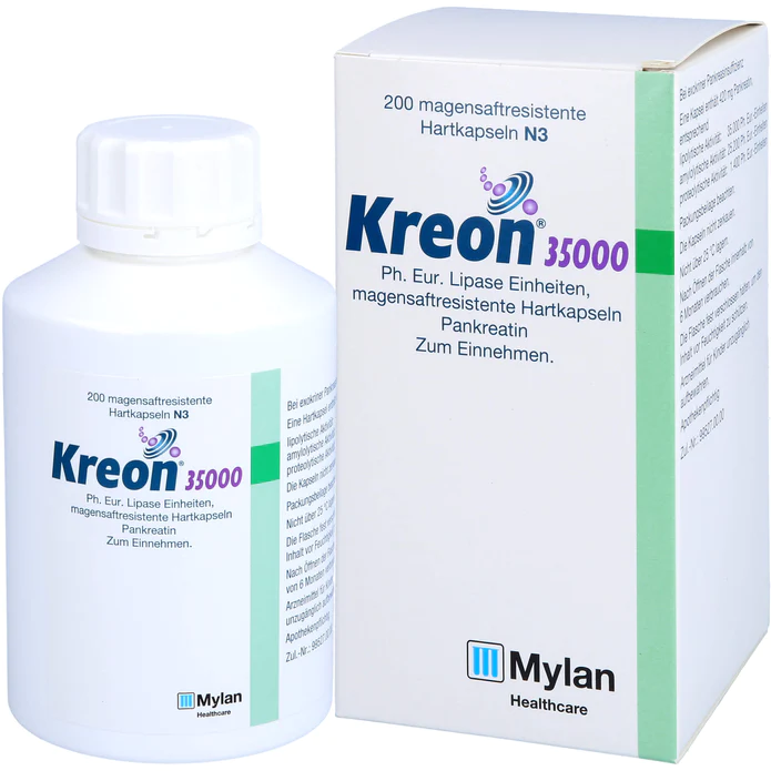 Kreon 35 000 Ph.Eur. Lipase Einheiten, magensaftresistente Hartkapseln, 200 St. Kapseln - Image 3