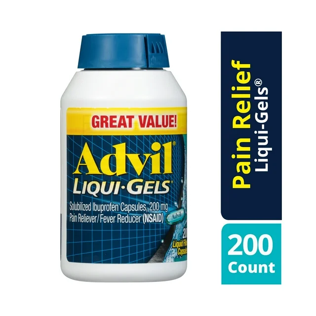Advil Liqui-Gels Pain and Headache Reliever Ibuprofen, 200 Mg Liquid Filled Capsules, 200 Count - Image 3