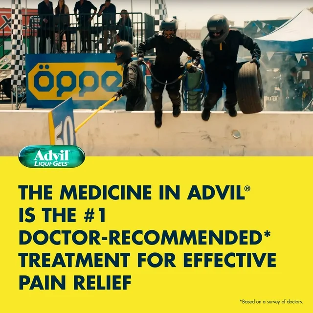 Advil Liqui-Gels Pain and Headache Reliever Ibuprofen, 200 Mg Liquid Filled Capsules, 200 Count - Image 2