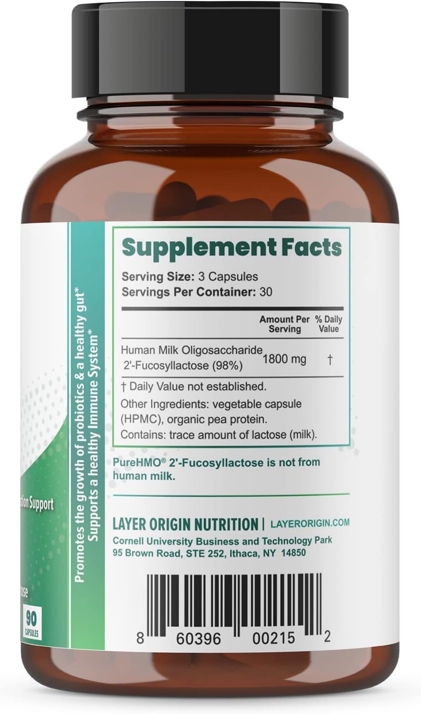 Layer Origin | PureHMO Human Milk Oligosaccharide (HMO 2'-FL) Prebiotic - Feed 180 Billion Probiotics/Serving, 30-Day Supply - Image 3