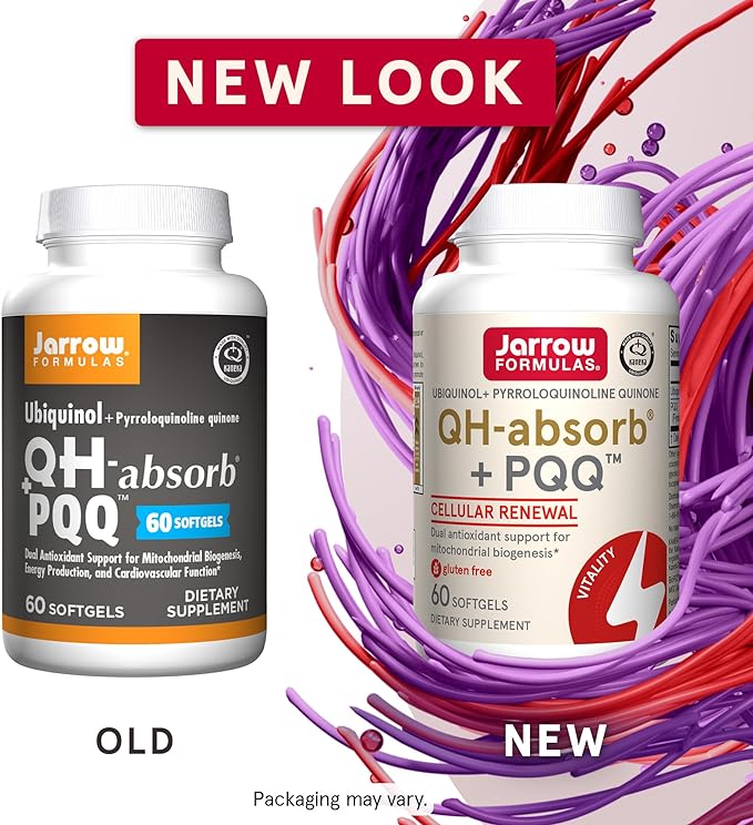 Jarrow Formulas QH-absorb + PQQ – 100 mg Ubiquinol – Up to 60 Servings (Softgels) - Image 8