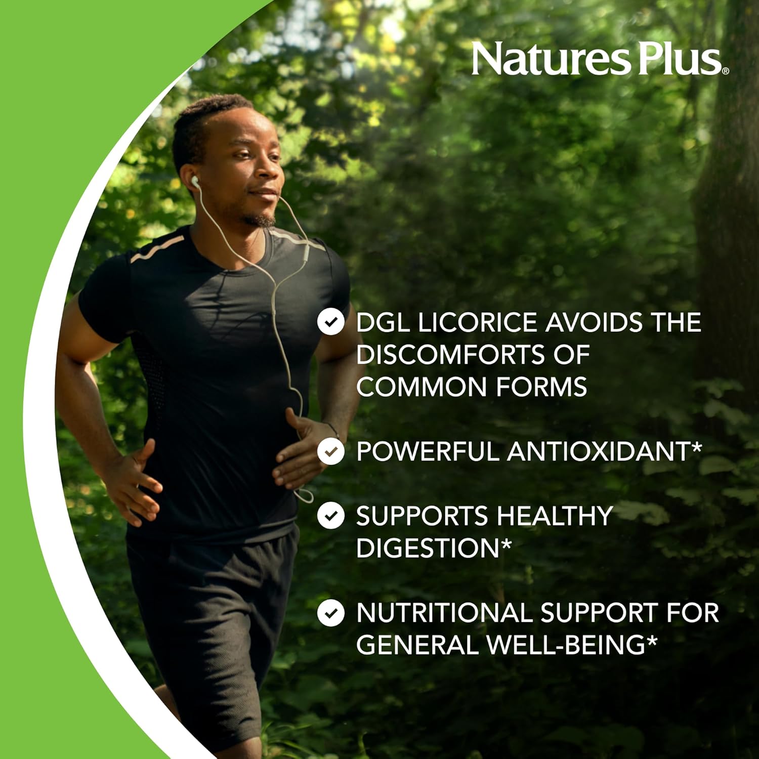 NaturesPlus Herbal Actives Licorice (DGL) Capsules - 500mg, 60 Vegan Supplements - Vegetarian, Gluten-Free - 60 Servings <BR/> كبسولات عرق السوس العشبية من ناتشرز بلس - 500 ملجم، 60كبسولة - Image 4