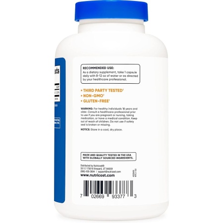 Nutricost Niacinamide (Vitamin B3) 500mg, 240 Capsules - Non-GMO, Gluten Free, Flush Free Vitamin B3