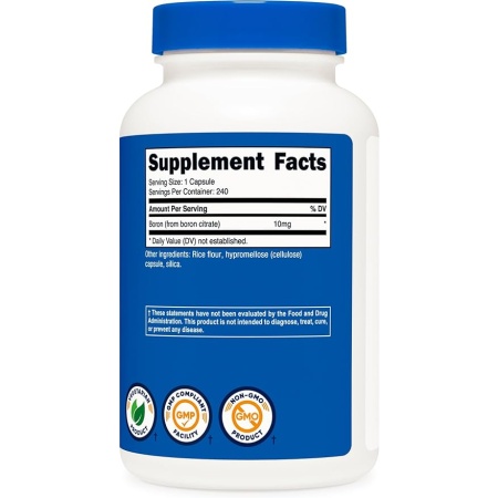 Nutricost, Boron 10 mg, Ingredients