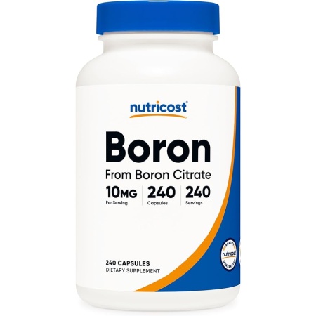 Nutricost, Boron 10 mg, 240 Capsules