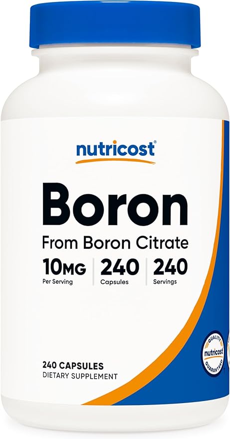 Nutricost, Boron 10 mg, 240 Capsules