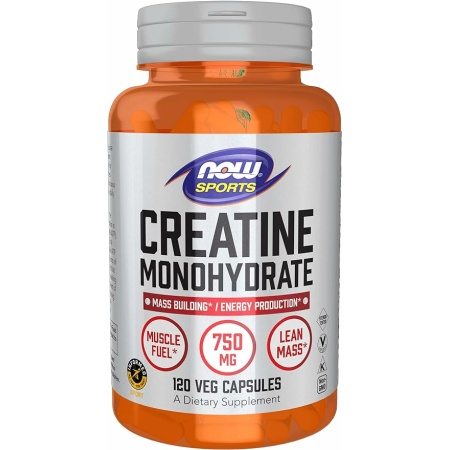 NOW Sports Nutrition, Creatine Monohydrate 750 mg,120 Veg Capsules