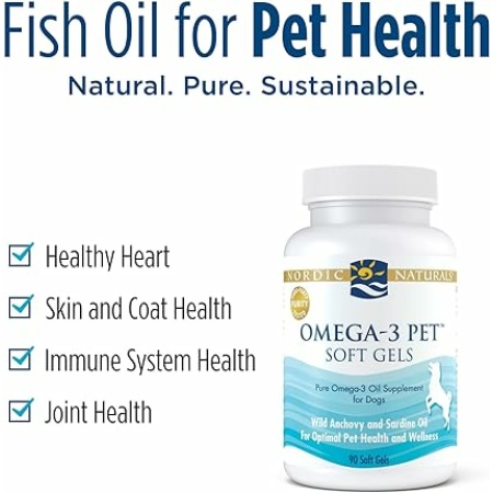 Nordic Naturals Omega-3 Pet, Unflavored - 90 Soft Gels - 330 mg