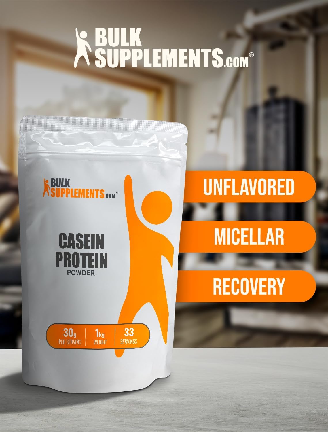 BULKSUPPLEMENTS Casein Protein Powder - Micellar Casein Powder, 30g per Serving - Image 5