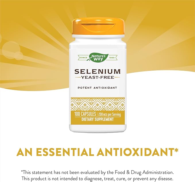 Nature's Way Selenium - 200 mcg per serving, 100 Capsules - Image 6