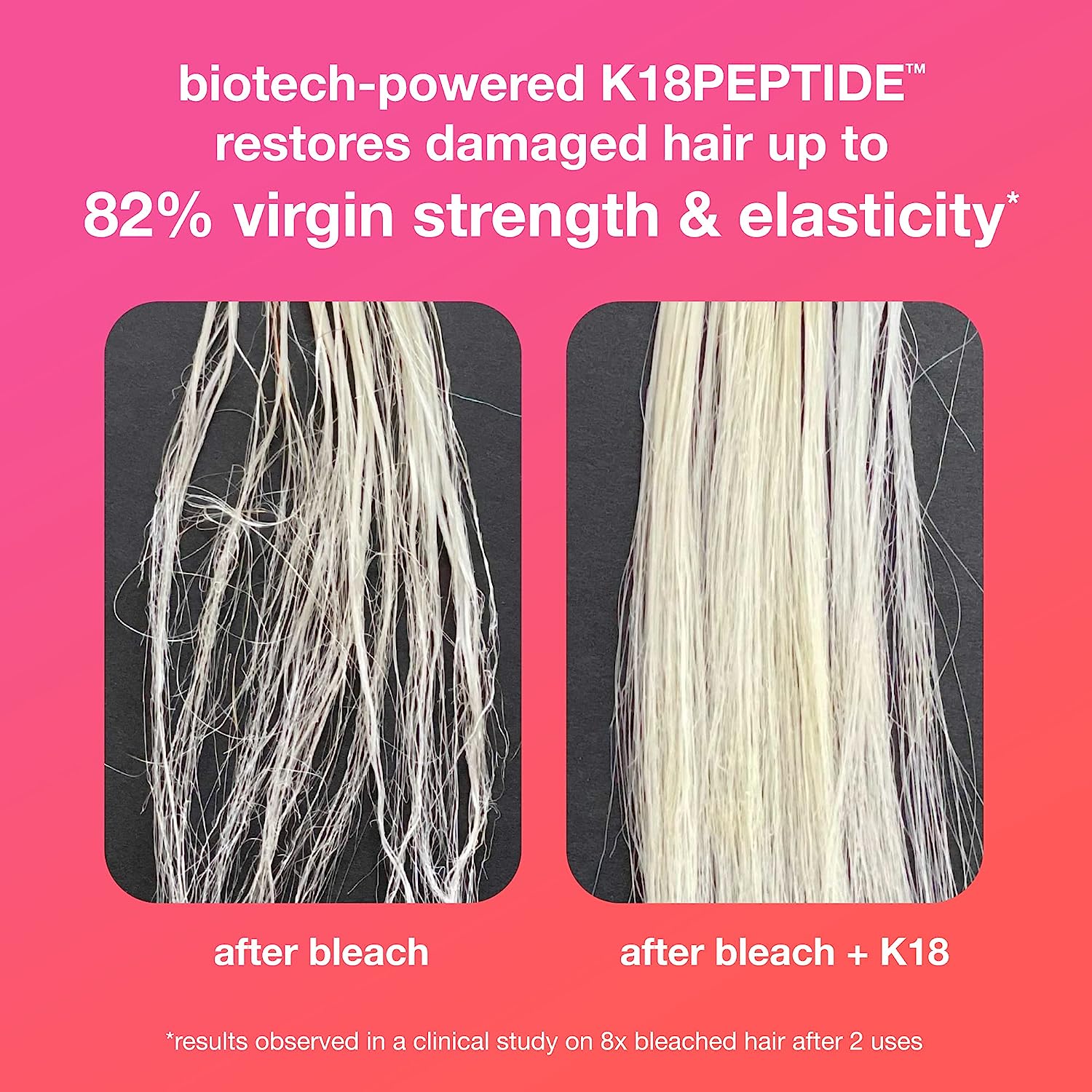 K18 Leave-In Molecular Hair Mask, Repairs Dry or Damaged Hair