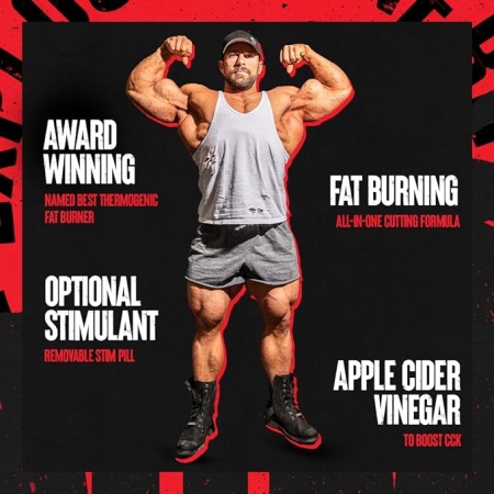 Animal Cuts – All-in-one Complete Fat Burner Supplement with Thermogenic and Metabolism Support - Energy Booster, Raspberry Ketones and Thyroid Complex – 42 Count