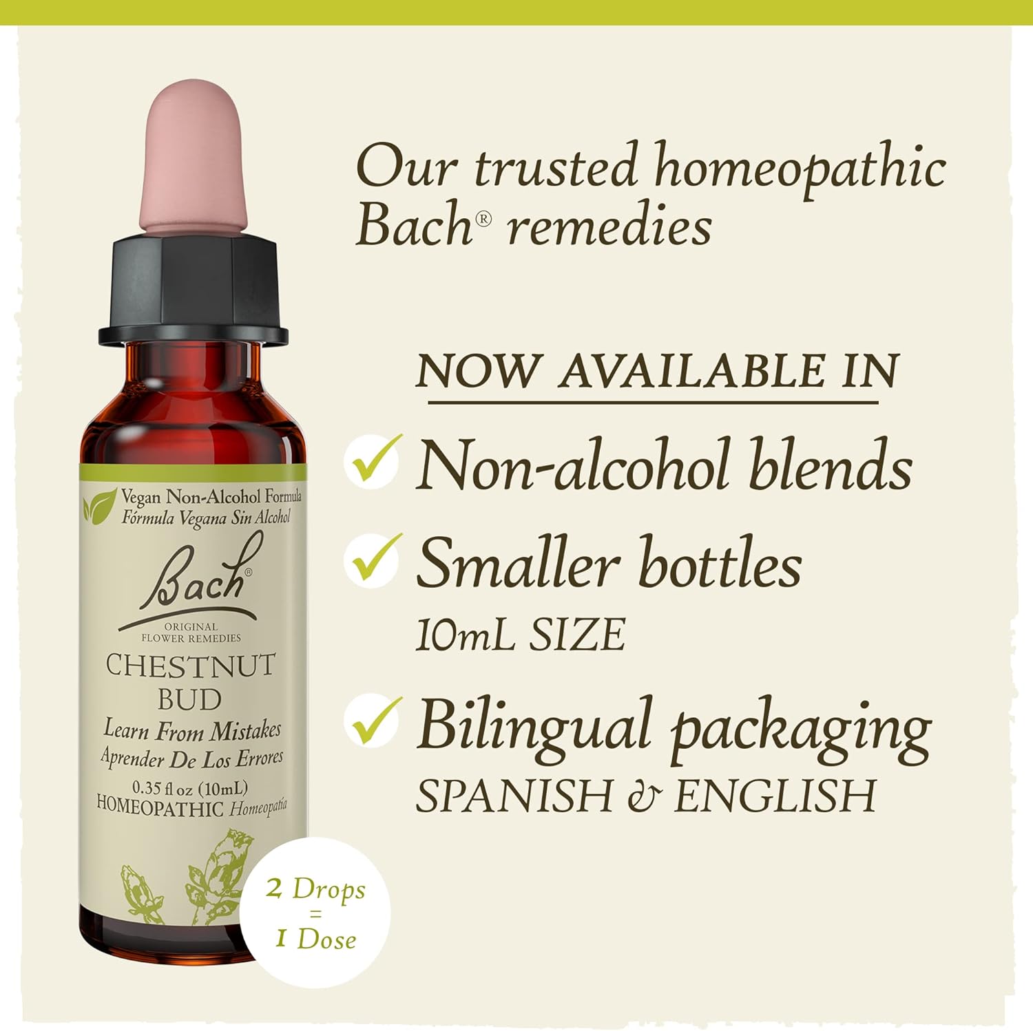 Bach Original Flower Remedies, Chestnut Bud 10mL Dropper <Br /> برعم الكستناء من علاجات الزهور الأصلية لد.باخ , 10 مل - Image 8