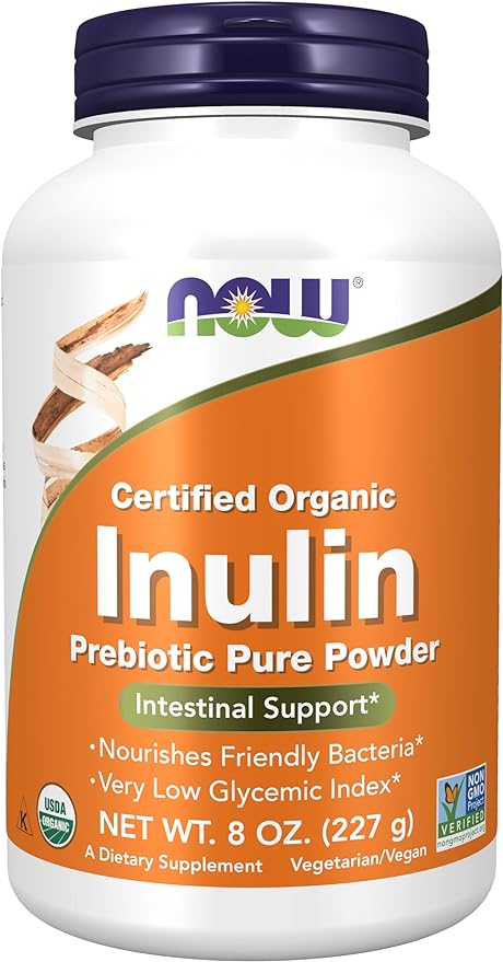 NOW Supplements, Inulin Prebiotic Pure Powder