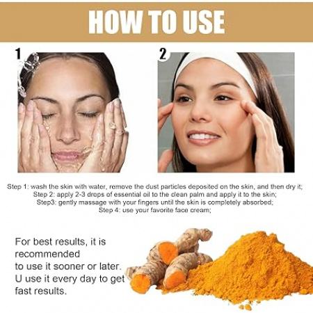 Turmeric Serum, Ksndurn Turmeric Serum for Correcting Dark Spots - Whitening, Natural Whitening Serum (Pack of 1)