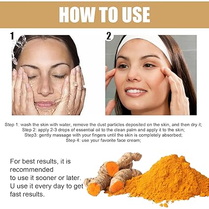 Turmeric Serum, Ksndurn Turmeric Serum for Correcting Dark Spots - Whitening, Natural Whitening Serum (Pack of 1)