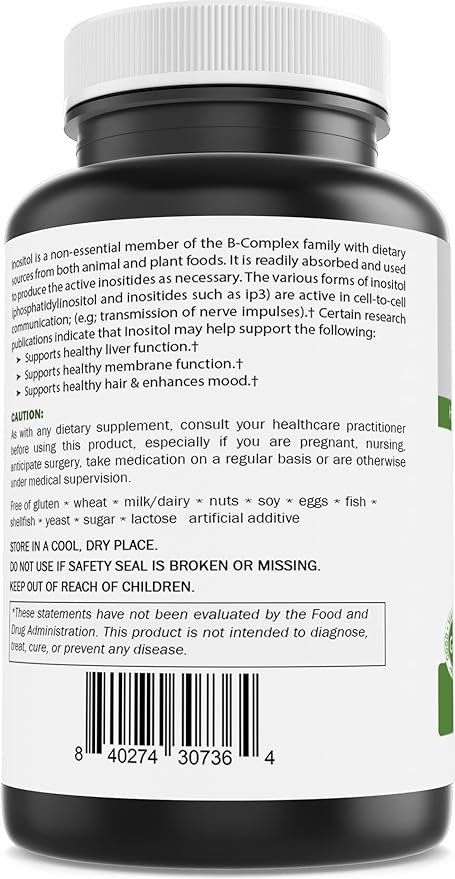 Brieofood Myo Inositol 2000 mg per serving - 60 Tablets