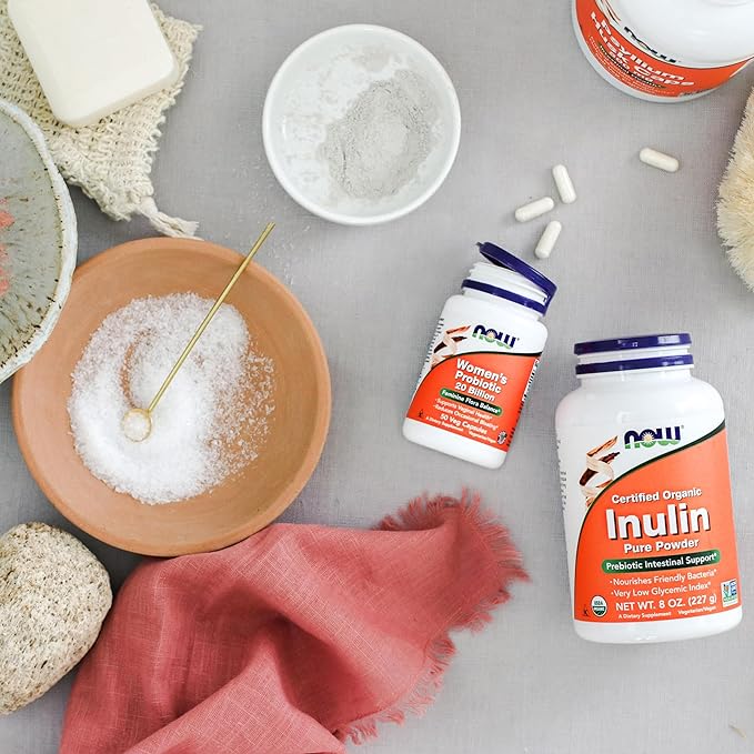 NOW Supplements, Inulin Prebiotic Pure Powder