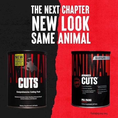 Animal Cuts – All-in-one Complete Fat Burner Supplement with Thermogenic and Metabolism Support - Energy Booster, Raspberry Ketones and Thyroid Complex – 42 Count