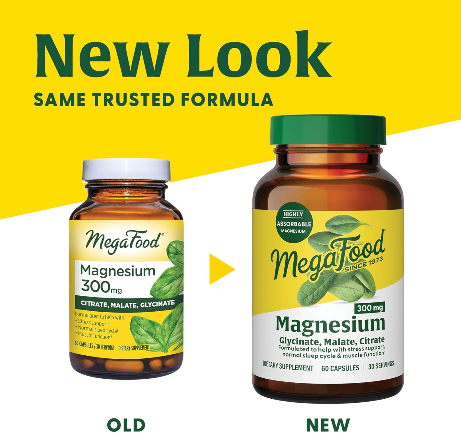 MegaFood Magnesium 300 mg - 60 Capsules - Image 2