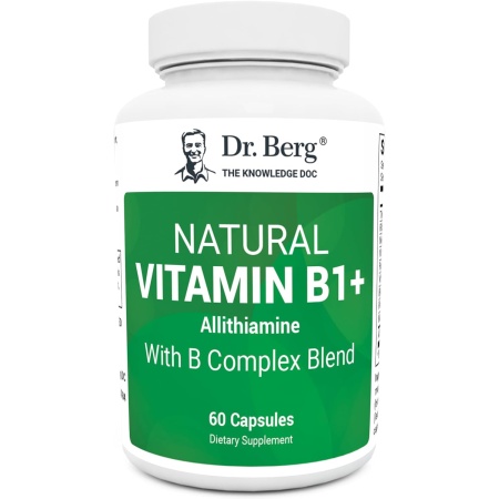 Dr. Berg Natural Vitamin B1 B6 B12 Complex, 60 Capsules