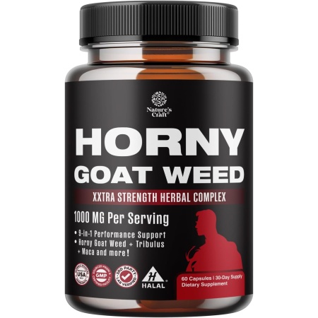 Natures Craft Horny Goat Weed Extract, 60 Capsules