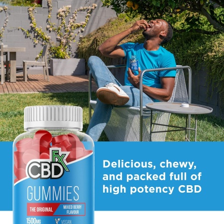 CBDfx 1500mg Mixed Berry Flavour, 60 Gummies