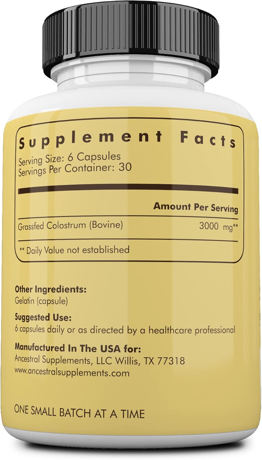 Ancestral Supplements Grass Fed Beef Colostrum, Ingredients