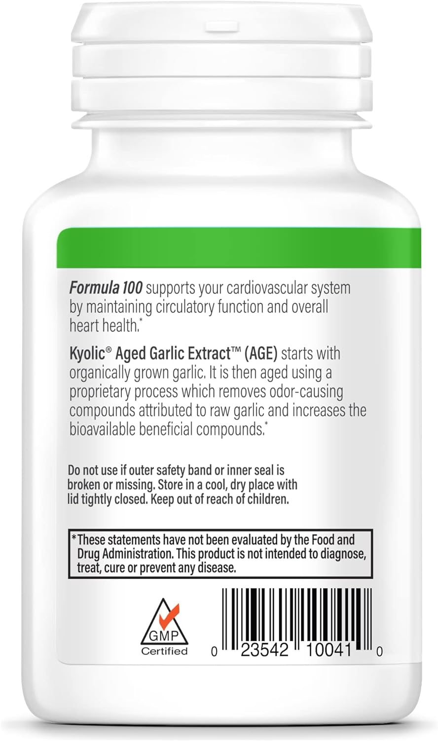 Kyolic Aged Garlic Extract, 100 Capsules