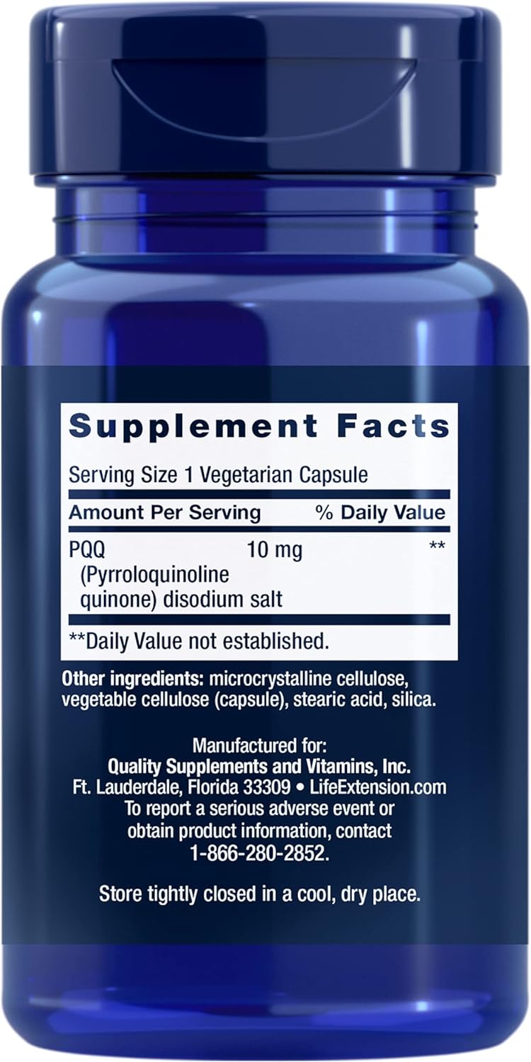 Life Extension PQQ 10mg, 30 Capsules - Image 2