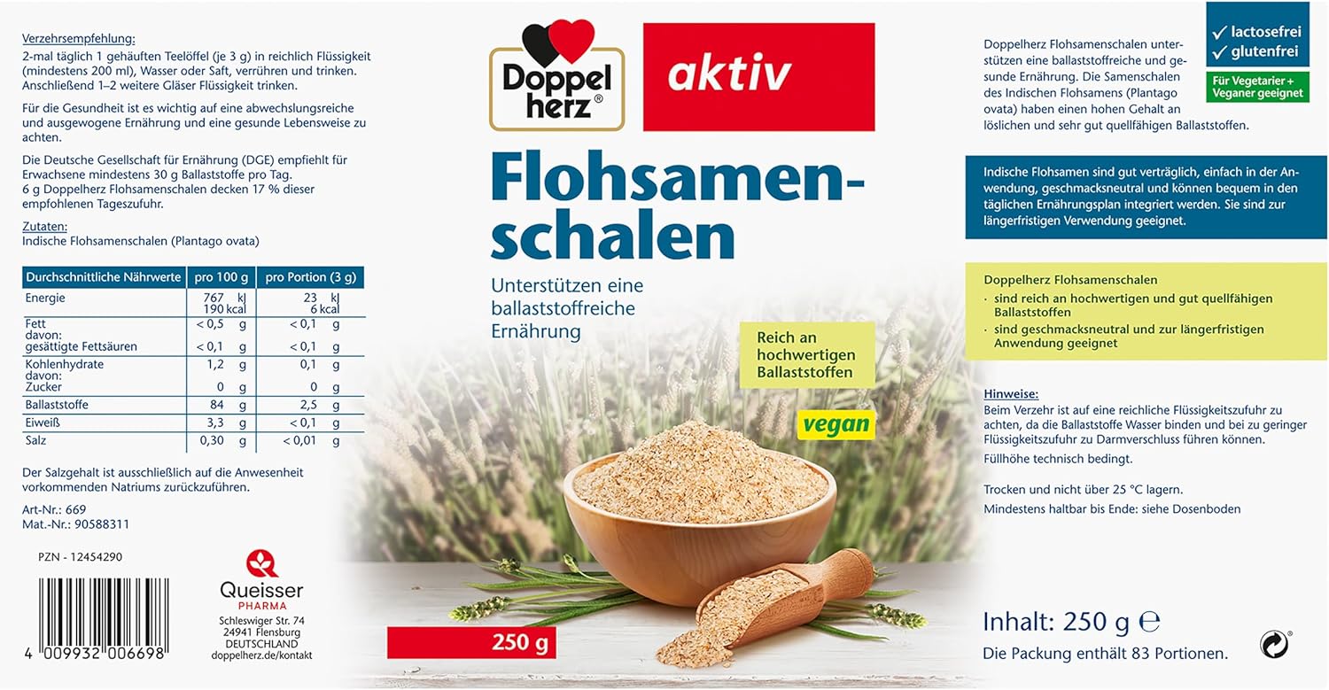 Doppelherz Psyllium Husks, 250 g - Image 2