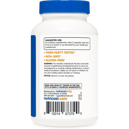 Nutricost Red Yeast Rice with CoQ10 1300mg, 120 Capsules
