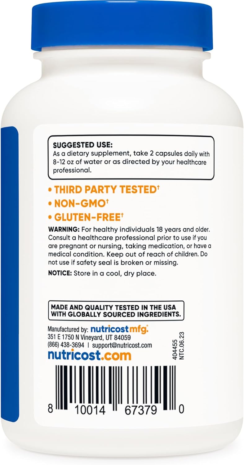 Nutricost Red Yeast Rice with CoQ10 1300mg, 120 Capsules