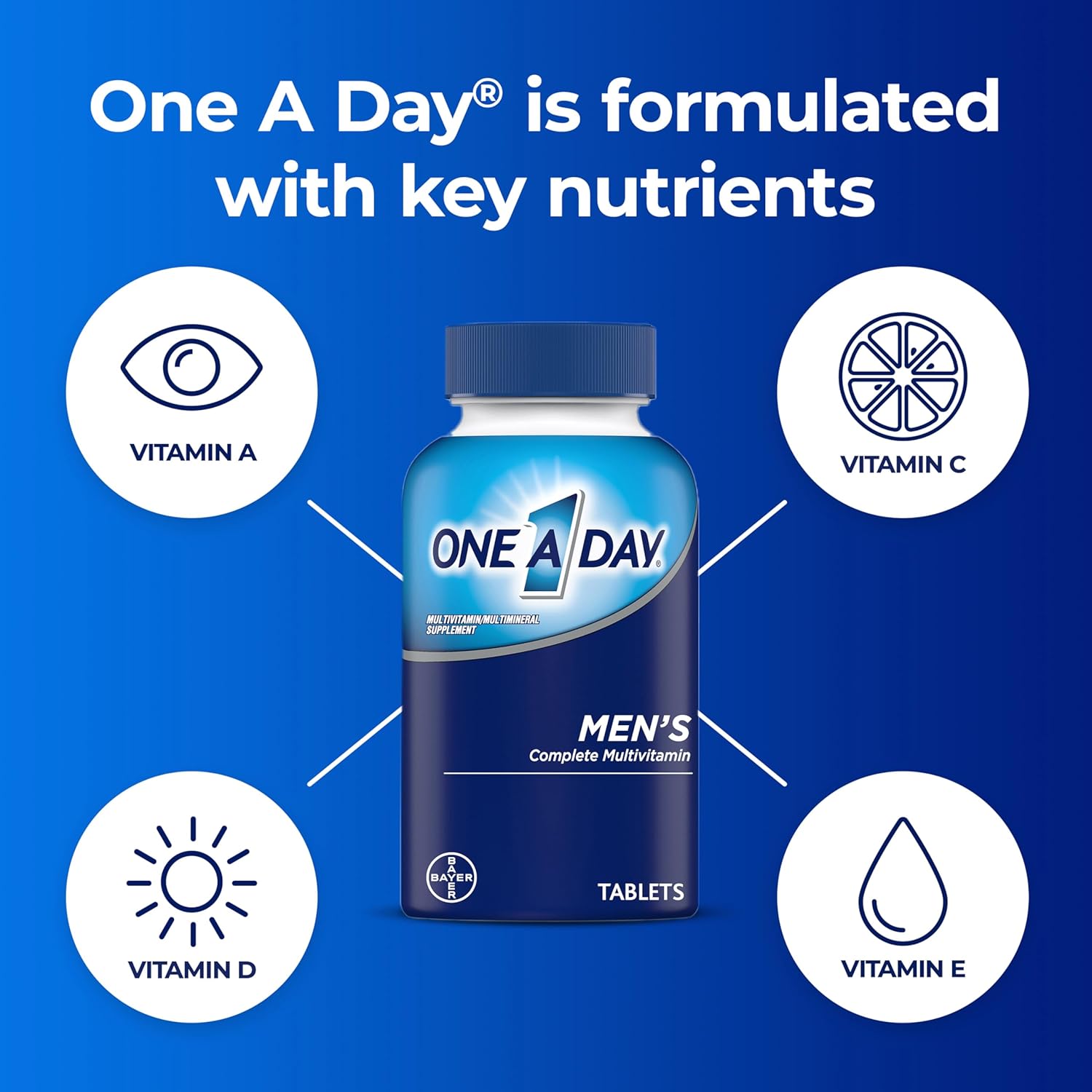 One A Day Men’s Multivitamin, 200 Tablets - Image 4