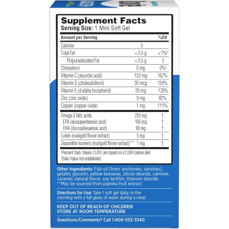 Ocuvite Eye Health Adults 50+, Ingredients