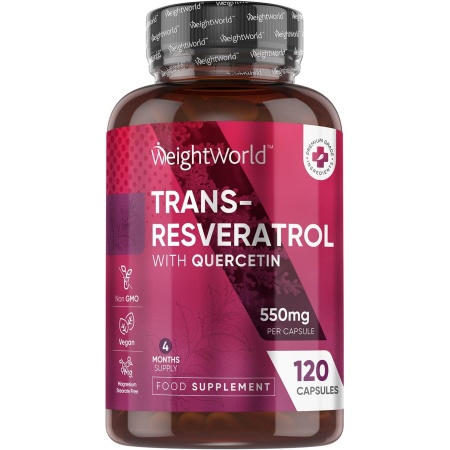 WeightWorld Trans-Resveratrol+Quercetin, 120 Capsules