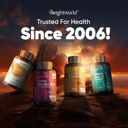 WeightWorld Trans-Resveratrol+Quercetin, 120 Capsules
