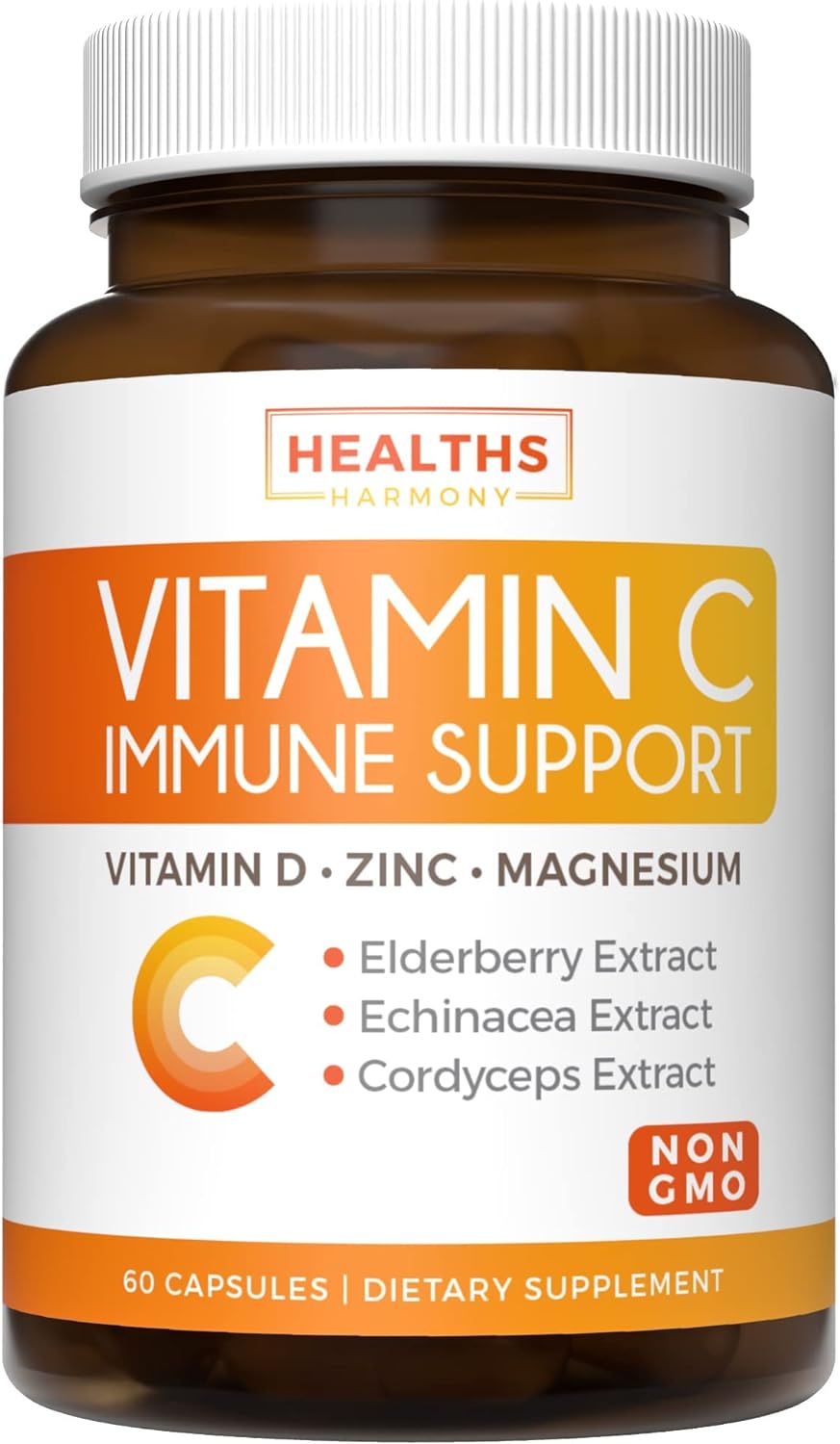 Healths Harmony, Vitamin C, 60 Capsules